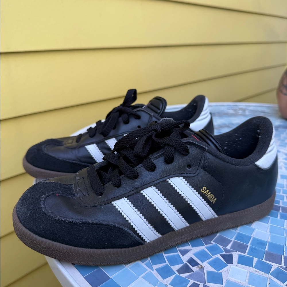 Adidas Samba Kids Sneakers - Black, White, and Brown
